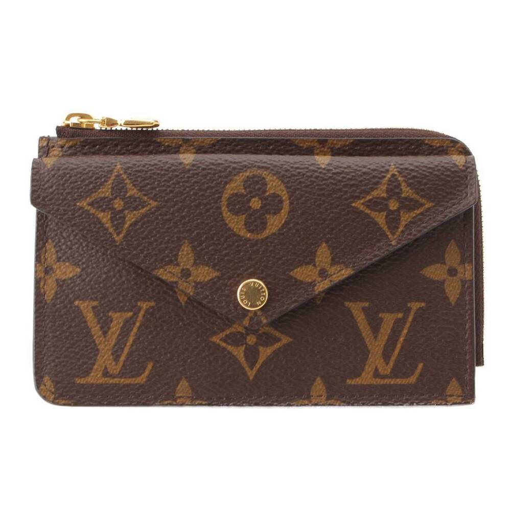Louis Vuitton Monogram Portecarte Recto Verso coin case Wallet Brown